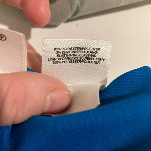 New Jones Studio Women’s Midi Lined Dress Blue Sz. 16 NWT - Picture 8 of 10